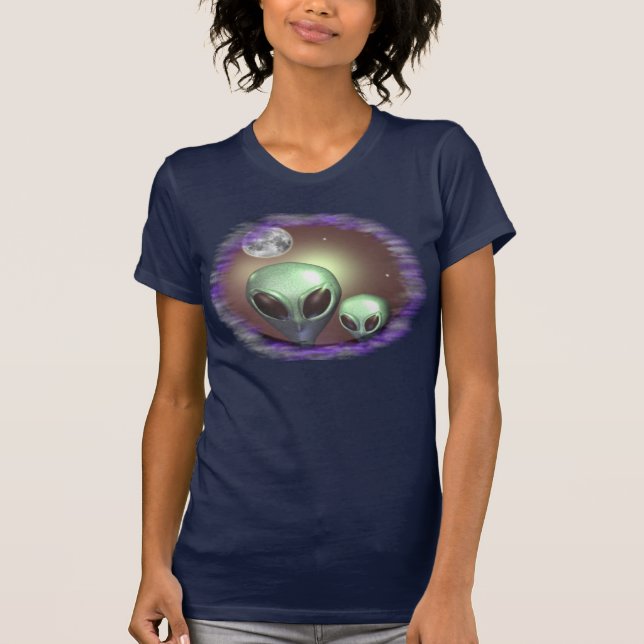 Camiseta grises alienígenas (Anverso)