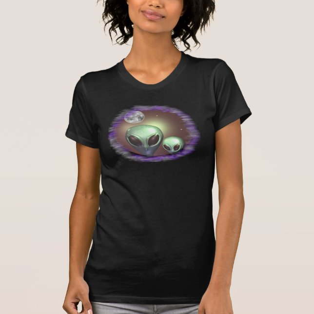 Camiseta grises alienígenas (Anverso)