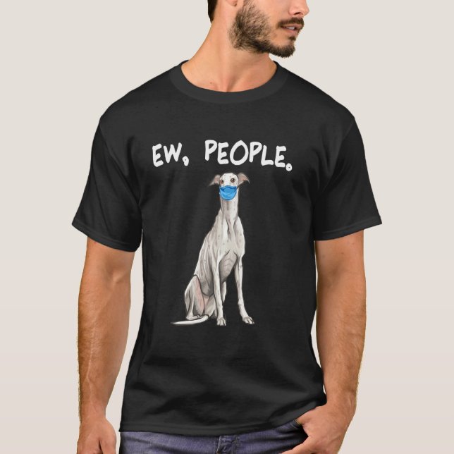 Camiseta Grishound Ew People Perro Usando Máscara De Cara (Anverso)