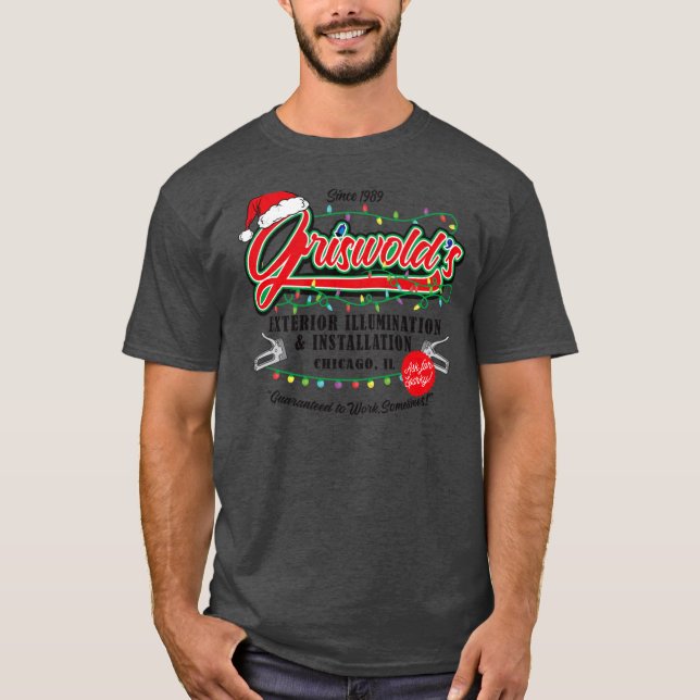 Camiseta Griswold Illumination Christmas Vacation 89 family (Anverso)