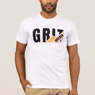 Camiseta Grit Builder Tipografía Negrita Gráfica Motivacion