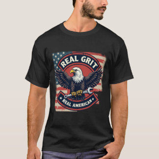 Camiseta Grit real, norteamericano real