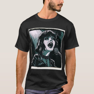 Camiseta Grita Fuerte Puntal Rocanrolero Estilo Retro Vinta