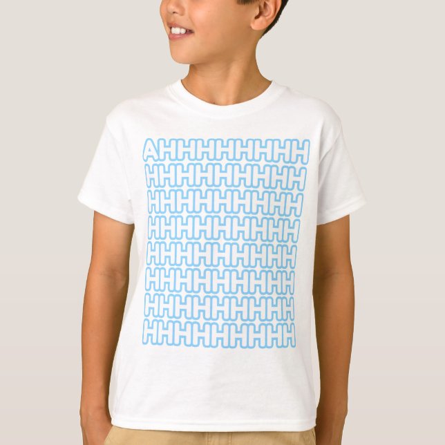 Camiseta Gritando a Pastel Blue Kid (Anverso)