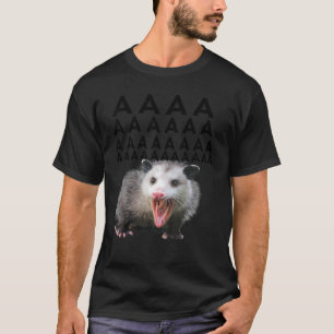 Camiseta Gritando a Possum Aaaa Cute Opossum Dank Meme Men