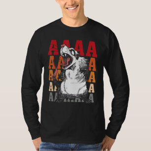 Camiseta Gritando a Possum Aaaa Cute Opossum Dank Memes Men