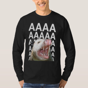 Camiseta Gritando a Possum Aaaa Cute Opossum Dank Memes Men