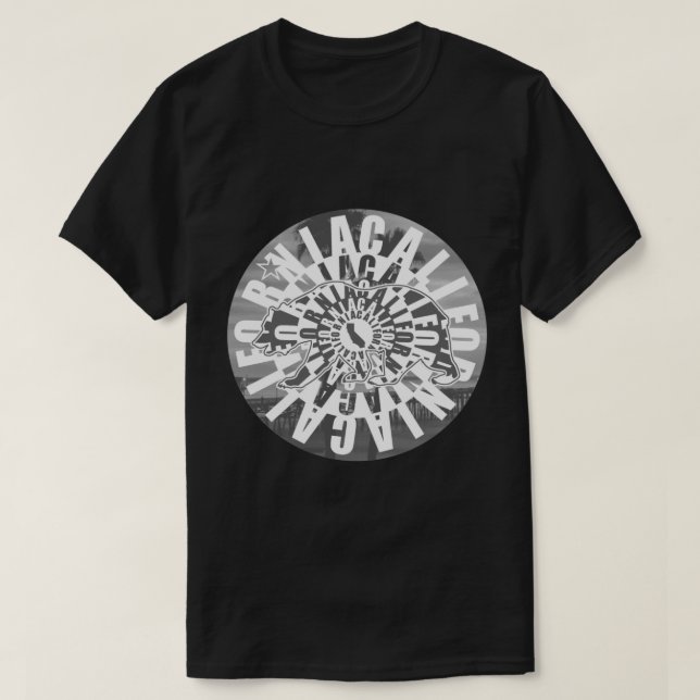 Camiseta Gritando Cali-For-Nia (Diseño del anverso)