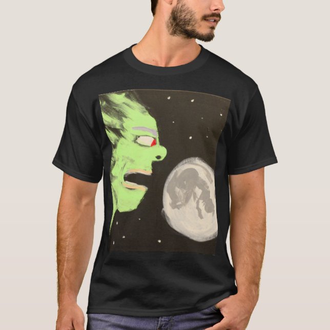 Camiseta Gritando en la luna (Anverso)