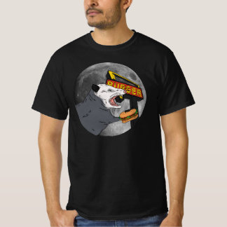 Camiseta Gritando Opossum comiendo frente a la luna