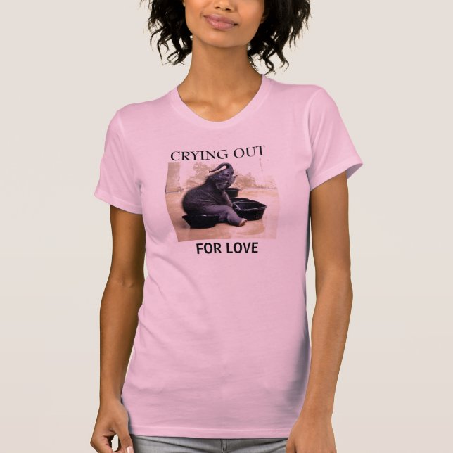 CAMISETA GRITANDO, PARA EL AMOR (Anverso)