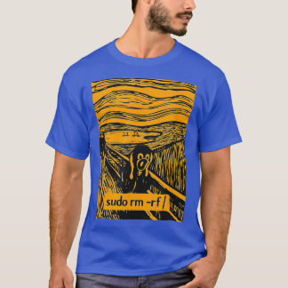 Camiseta Gritando Tu Linu sudo rm