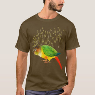 Camiseta Gritando un traje de mejilla verde de lado amarill