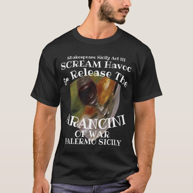 Camiseta Gritar Saqueo Liberar Arancini Guerra Palermo Sici (Anverso)
