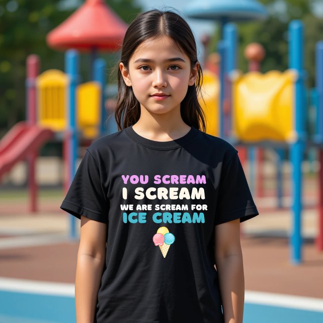 Camiseta Gritas que grito por la comida divertida de helado (Subido por el creador)