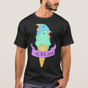 Camiseta Grito de loro azul Ice cream Turquesa lorito