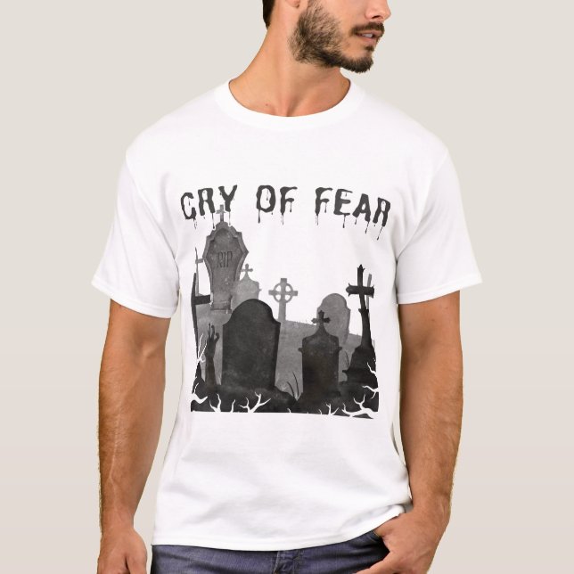 Camiseta Grito De Miedo Espantador Horror Obstaculizado Jue (Anverso)