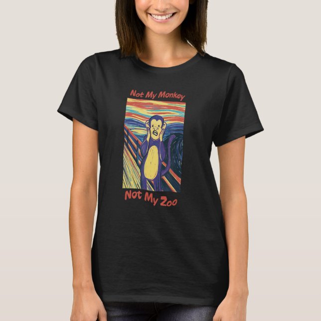 Camiseta Grito De Munch Como Mono No Mi Mono No Mi Zoo (Anverso)