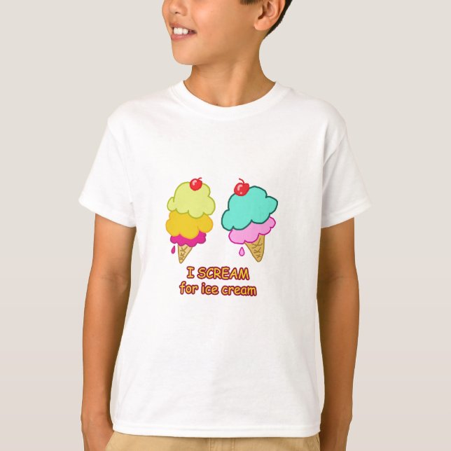 Camiseta ¡Grito para el helado!!! (Anverso)