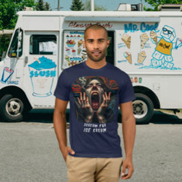 Camiseta Grito por helado de hombres inquietantemente graci