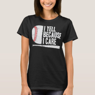 Camiseta Grito porque me importa el béisbol divertido