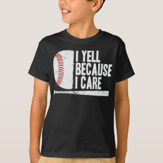 Camiseta Grito porque me importa el béisbol divertido