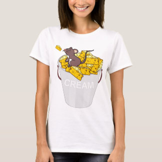 Camiseta gritos de ratón crema