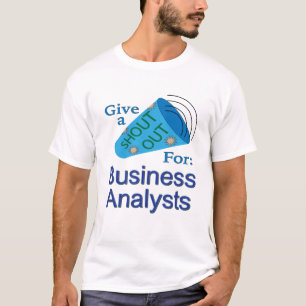 Camiseta Gritos para analistas de negocios