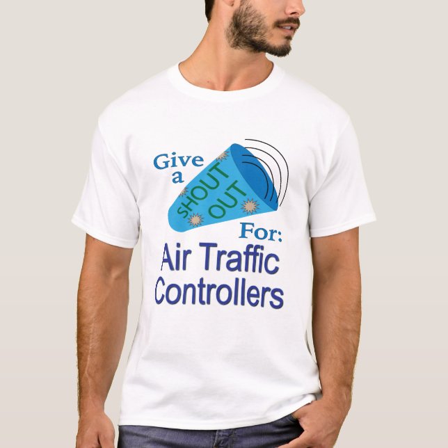 Camiseta Gritos para controladores de tráfico aéreo (Anverso)