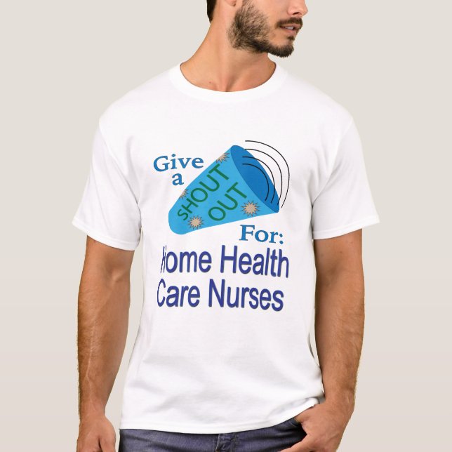 Camiseta Gritos para enfermeras de atención domiciliaria (Anverso)