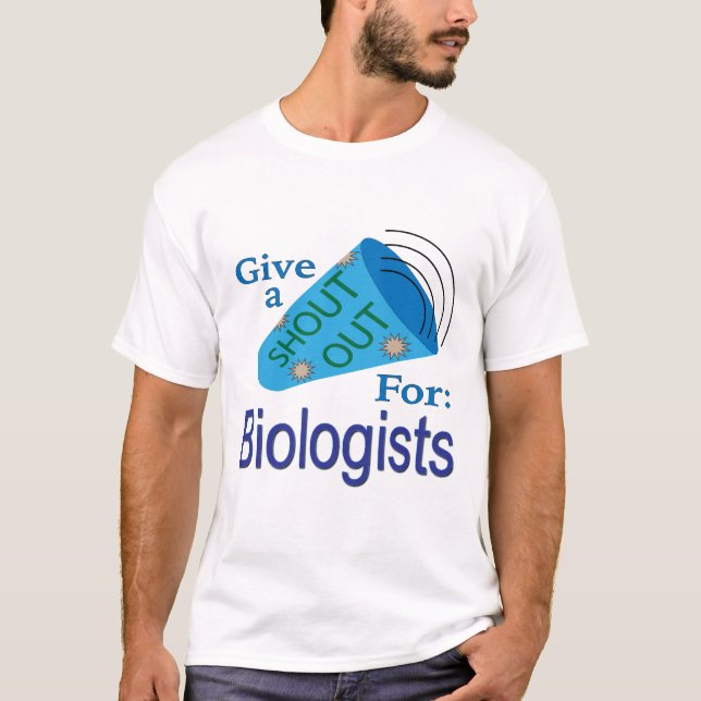 Camiseta Gritos para los biólogos (Anverso)