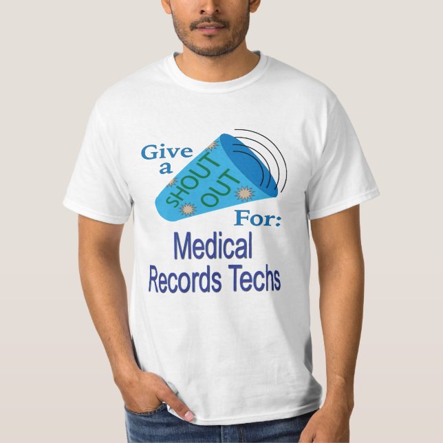 Camiseta Gritos para los técnicos de registros médicos (Anverso)