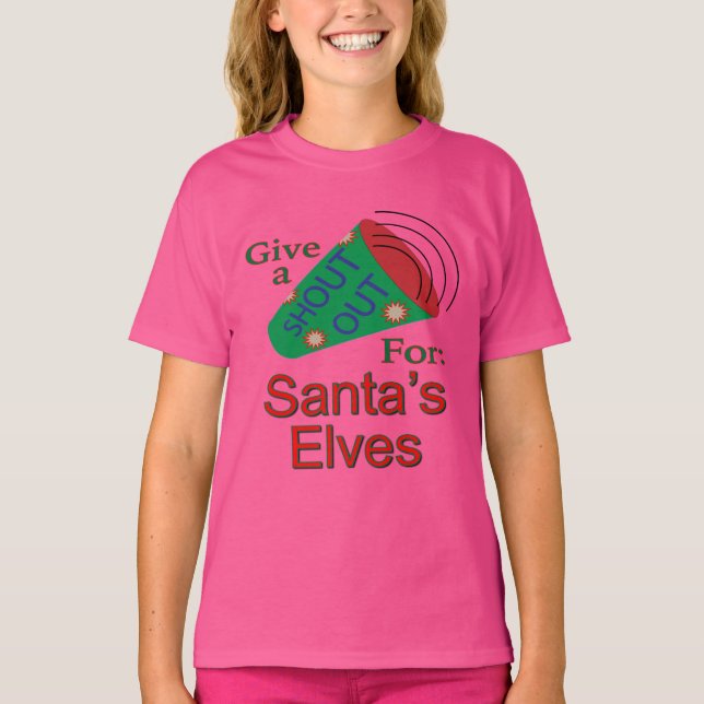 Camiseta Gritos por los elfos de Santa María (Anverso)