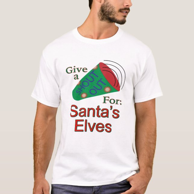 Camiseta Gritos por los elfos de Santa María (Anverso)