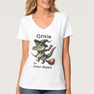 Camiseta Grixie El Asistente De Gator Viaja Halloween Broom