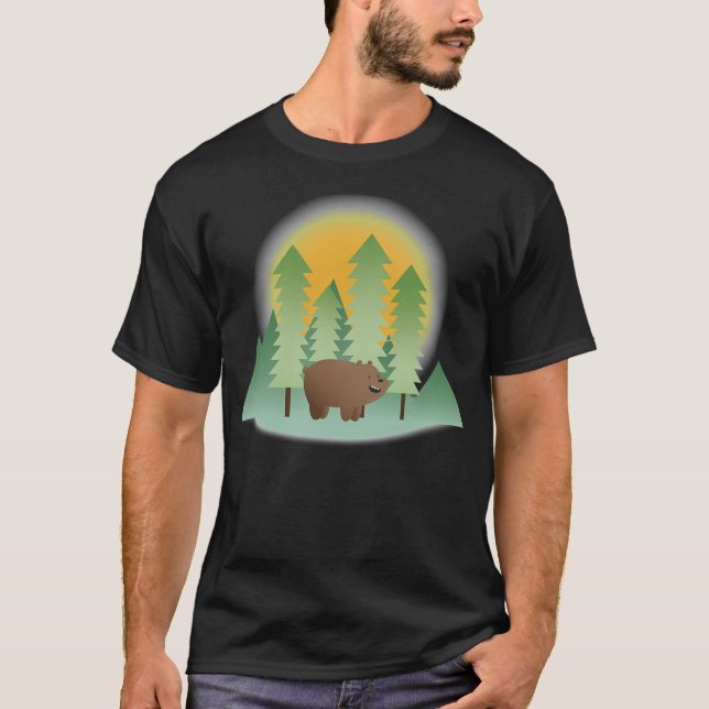 Camiseta Grizz Pine Trees - Beares desnudos (Anverso)