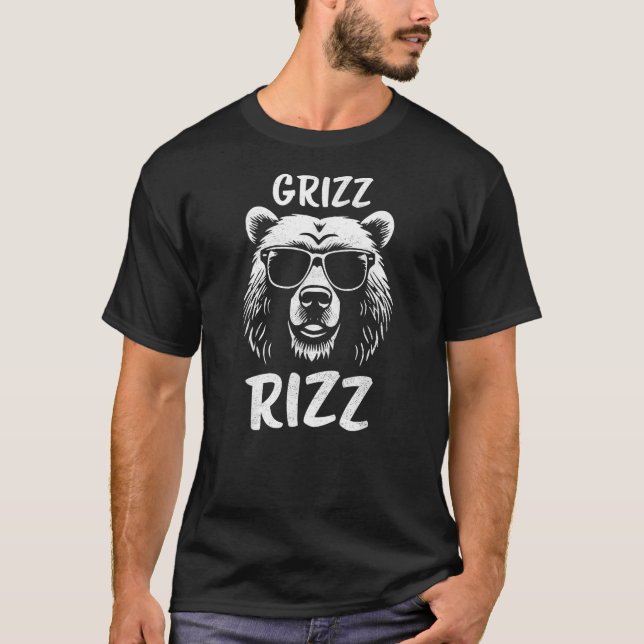 Camiseta Grizz Rizz Grizzly Bear Charisma Awesome Cool Sung (Anverso)