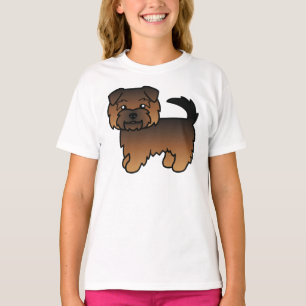 Camiseta Grizzle Norfolk Terrier Cute Cartog Perro