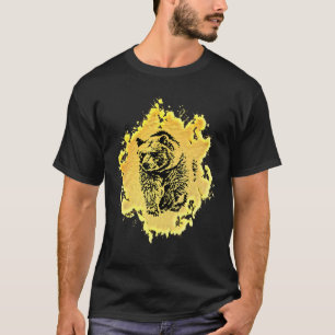 Camiseta Grizzlies Bear Grizzlies Motif Predator Bears Fore