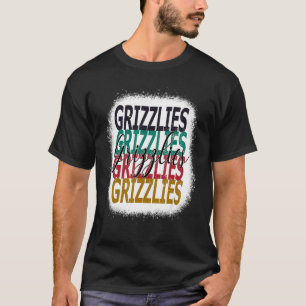Camiseta Grizzlies Teacher School Sports Fan Team Spirit Bl