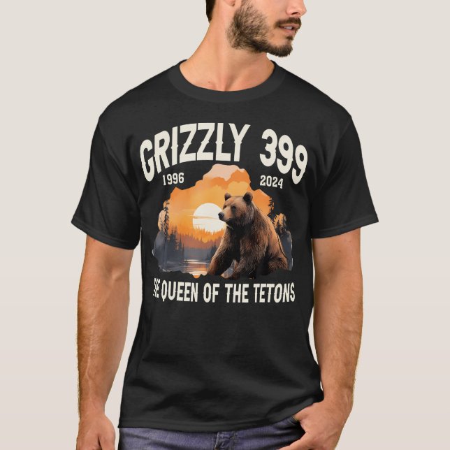 Camiseta Grizzly 399 Bear Reina Del Teton Vintage (Anverso)