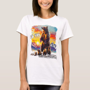 Camiseta Grizzly Bear 399 4 Cubs Gran Teton Parque Nacional
