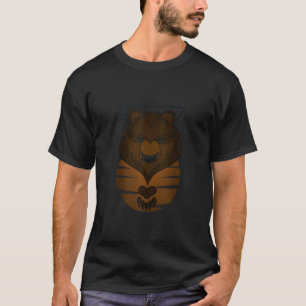 Camiseta Grizzly Bear Forest Nature Animal Motif Vintage Wi