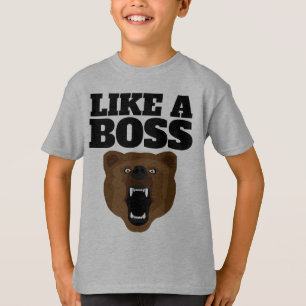 CAMISETA GRIZZLY BEAR FUNNY BOSS NIÑOS T-SHIRS