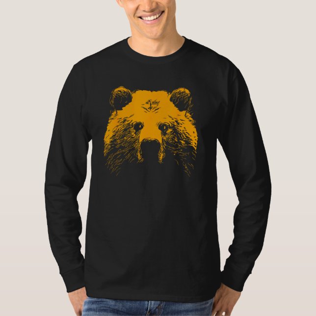 Camiseta Grizzly Bear Head (Anverso)