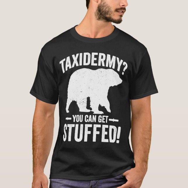 Camiseta Grizzly Bear Hunter Taxidermy (Anverso)