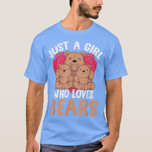 Camiseta Grizzly Bear Lover Chicas Women Forest Animal Fami