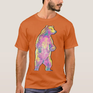 Camiseta Grizzly Bear Motif Grizzlies Predator Bears Forest