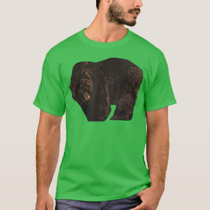 Camiseta Grizzly bear motif imprint art print bear predator
