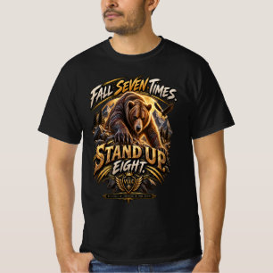 Camiseta Grizzly Bear Resilience Motivational